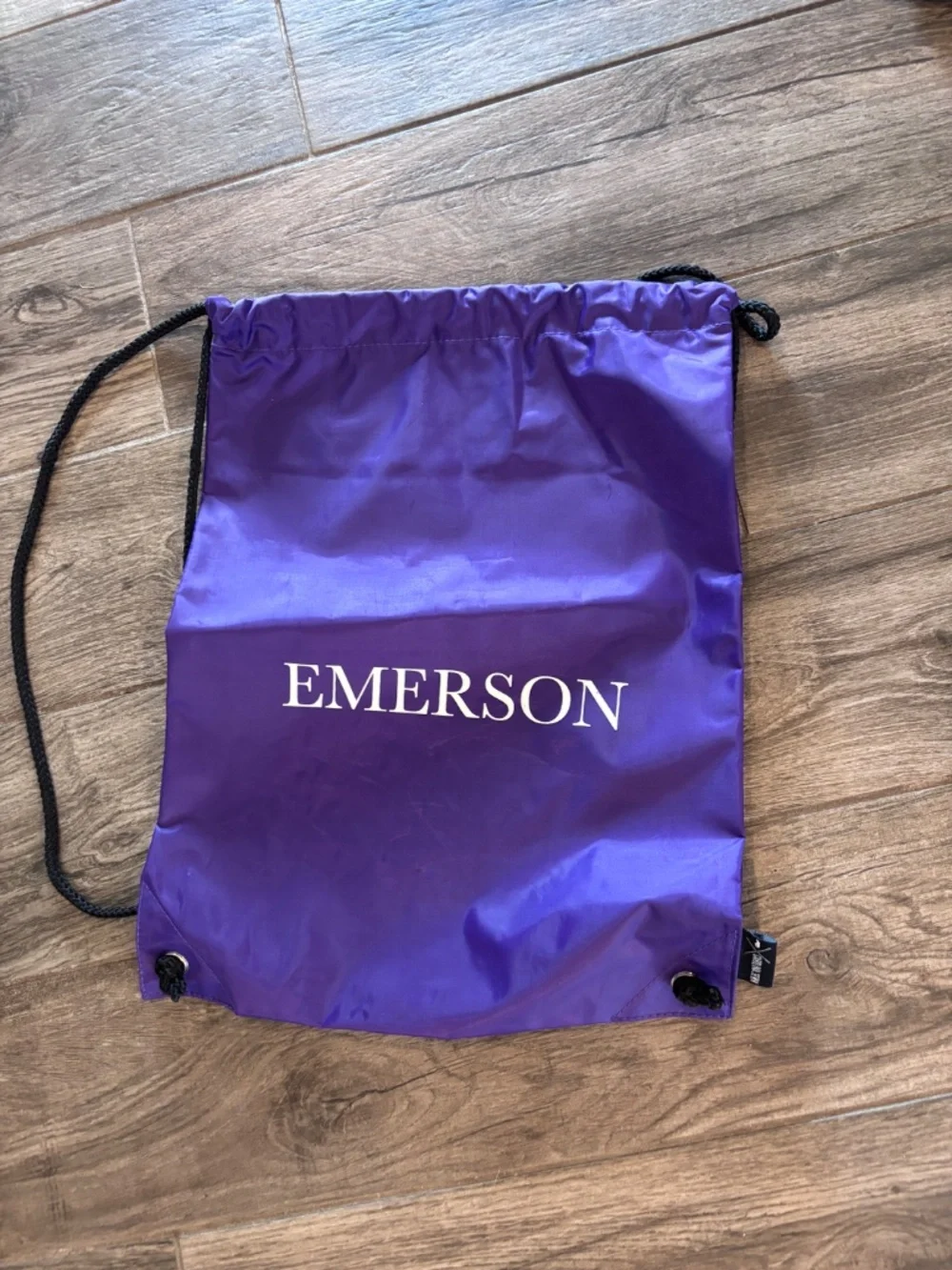 Emerson College Drawstring backpacks x4